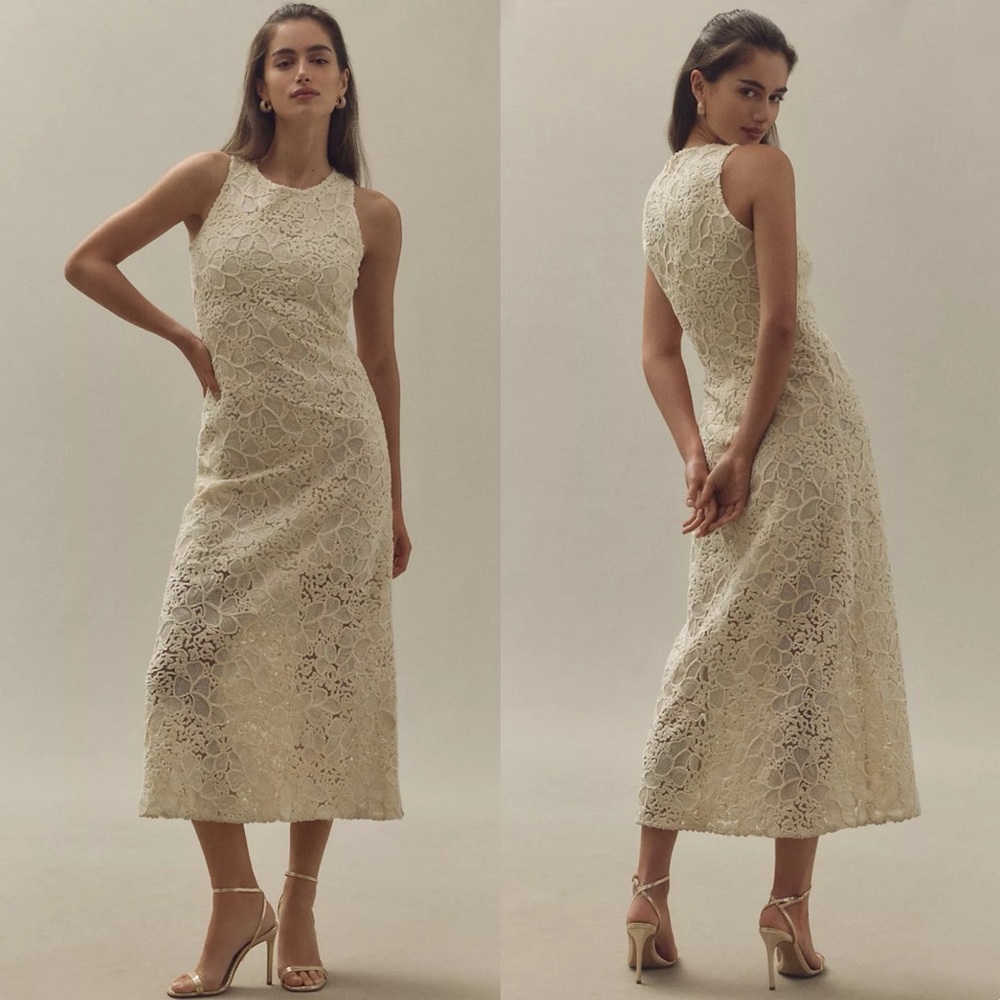 Endless Rose Sleeveless Textured Midi Dress